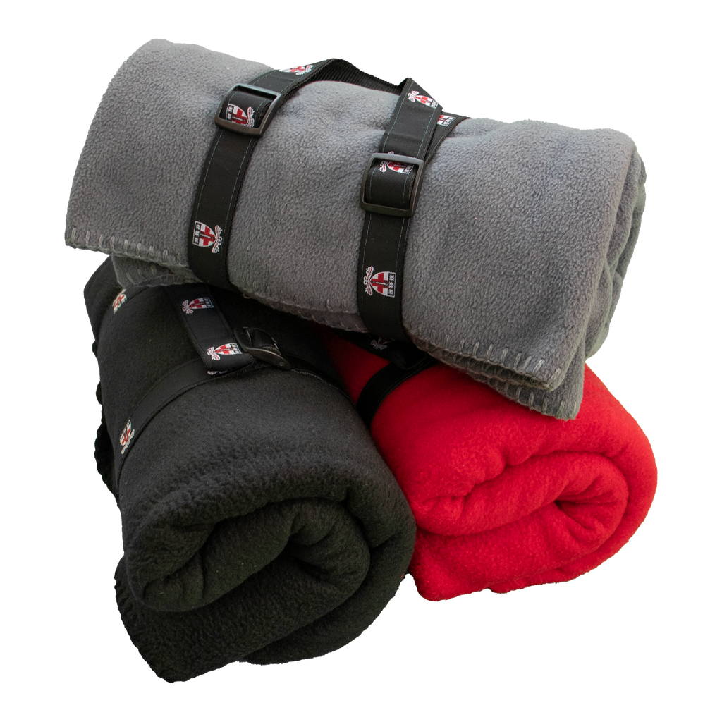 Fleece Blanket with Groton Ribbon Holder