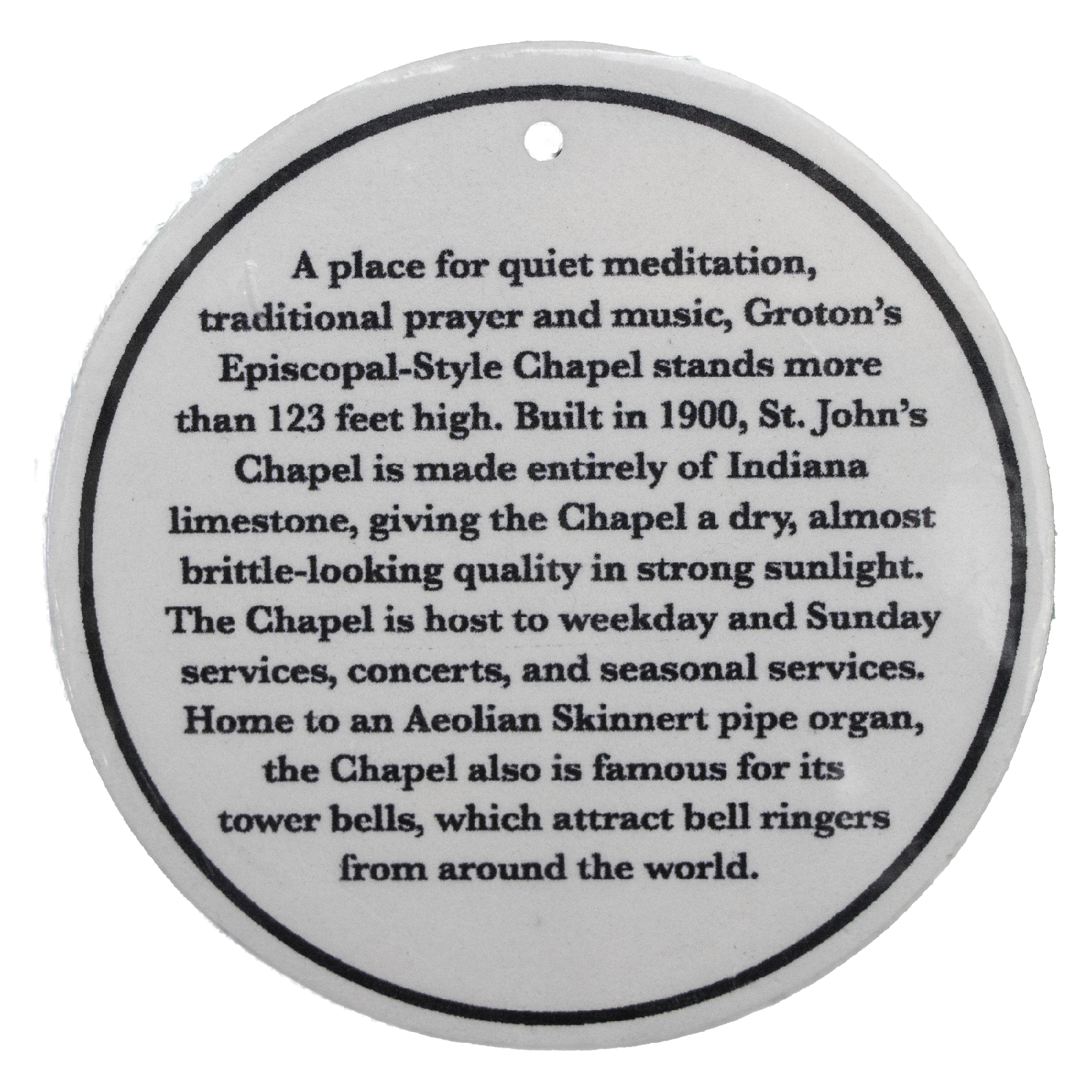Stone Chapel Ornament