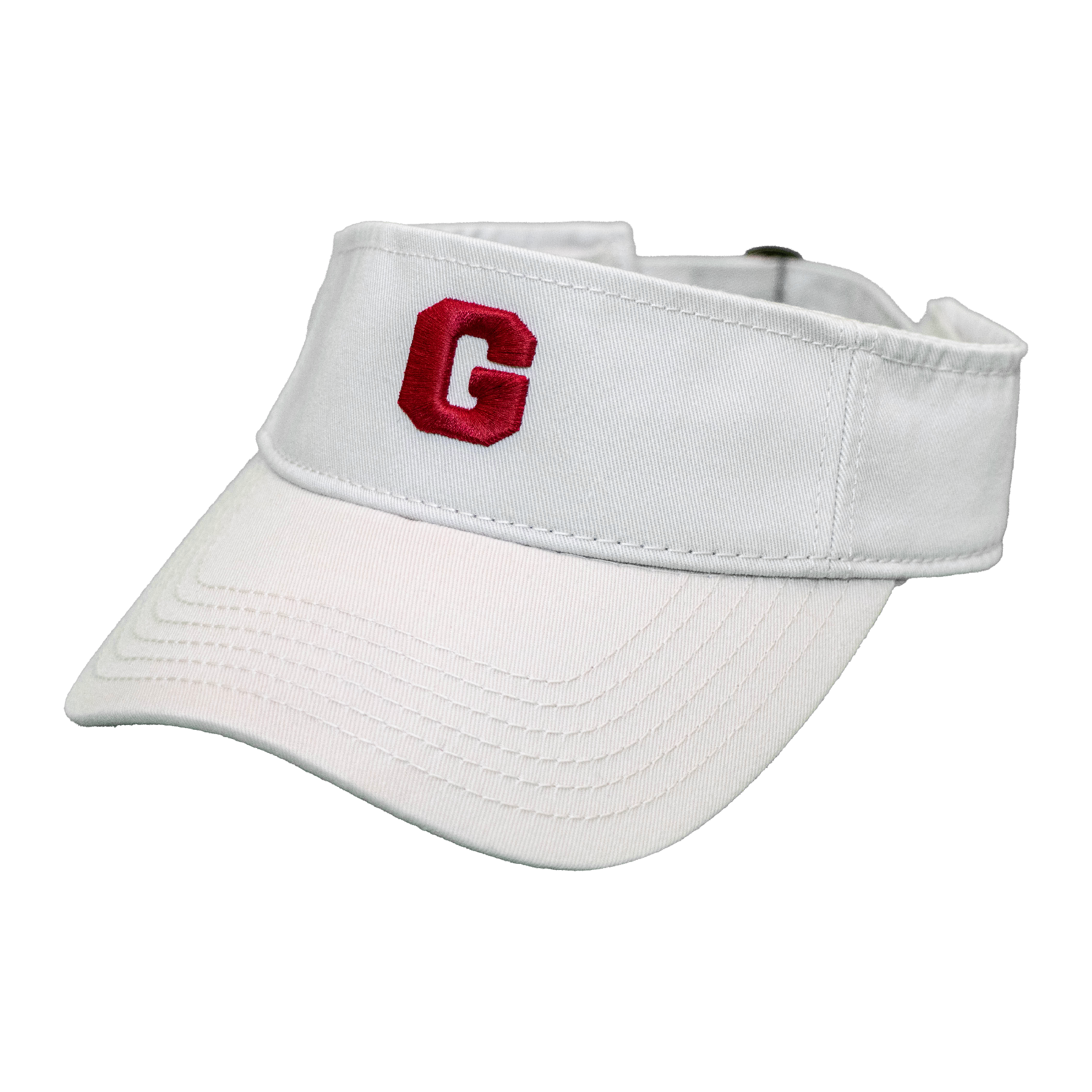 Vintage Style 'G' Embroidered Tan Visor